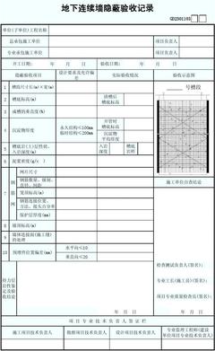 地下連續(xù)墻隱蔽驗(yàn)收記錄在建設(shè)工程勘察中的關(guān)鍵作用與實(shí)踐要點(diǎn)